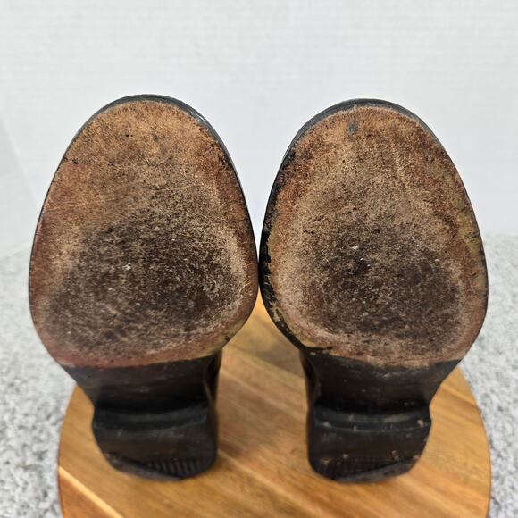 Salvatore Ferragamo Black Leather Office Daily Cap Toe Oxford Dress Shoe Men 9 D - Picture 11 of 16